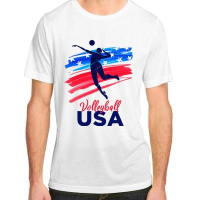 Volleyball Usa Support Adult ChromaSoft Performance T-Shirt