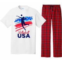 Volleyball Usa Support Pajama Set