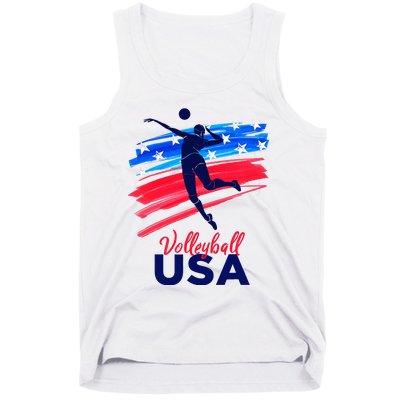 Volleyball Usa Support Tank Top