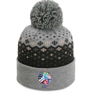 Volleyball Usa Support The United States American 2024 The Baniff Cuffed Pom Beanie