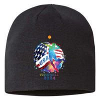 Volleyball Usa Support The United States American 2024 Sustainable Beanie