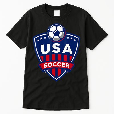 Vintage USA Soccer American Flag Football Jersey Tall T-Shirt
