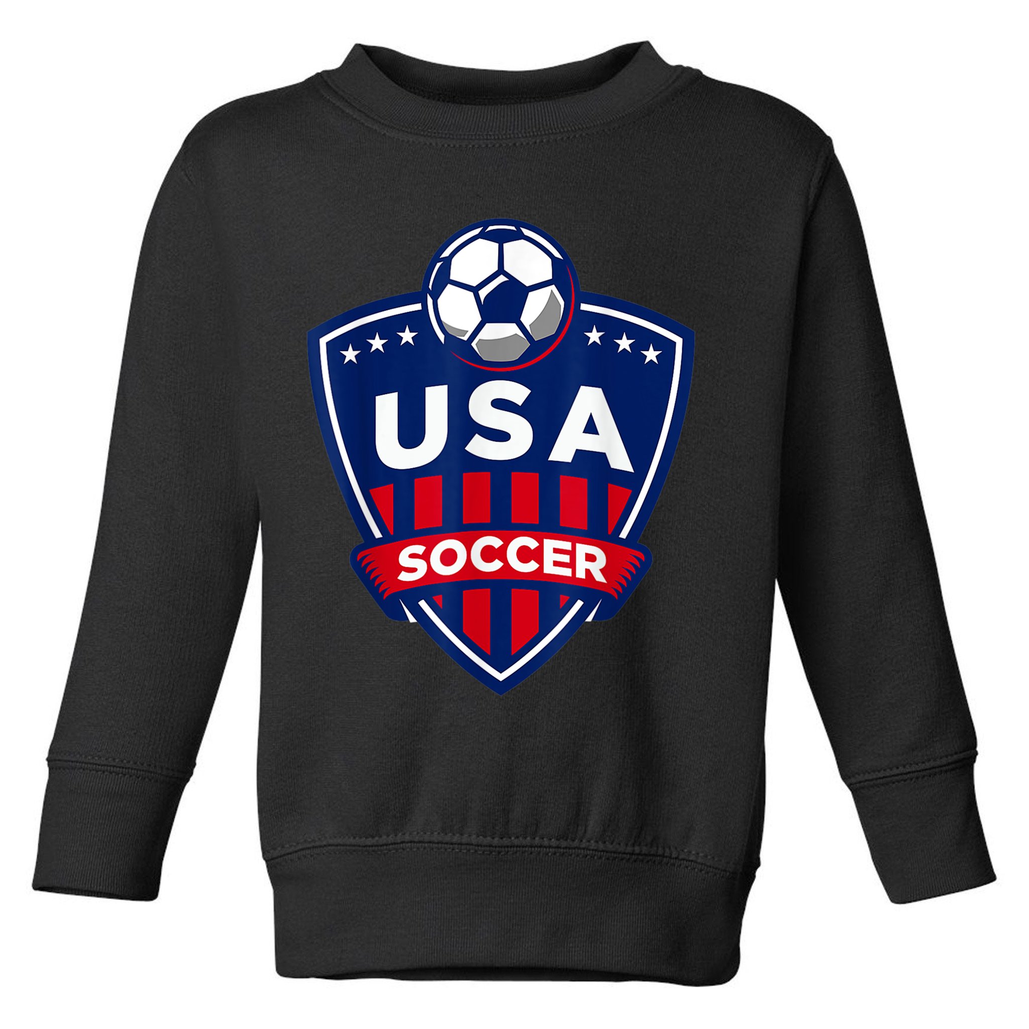 Vintage USA Soccer American Flag Football Jersey Toddler Sweatshirt