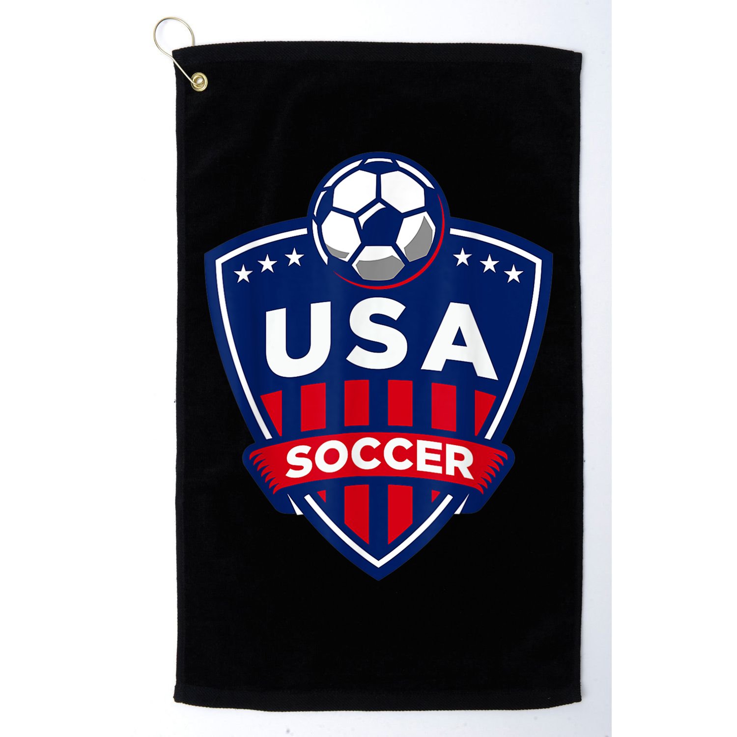 Vintage USA Soccer American Flag Football Jersey Golf Towel