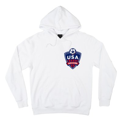 Vintage USA Soccer American Flag Football Jersey Hoodie