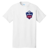 Vintage USA Soccer American Flag Football Jersey Tall T-Shirt