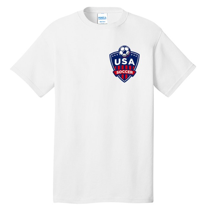 Vintage USA Soccer American Flag Football Jersey Tall T-Shirt