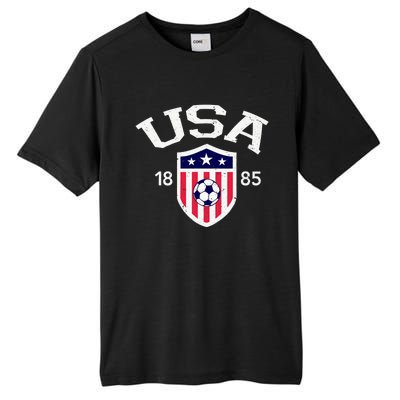 Vintage USA Soccer Tall Fusion ChromaSoft Performance T-Shirt