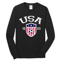 Vintage USA Soccer Tall Long Sleeve T-Shirt