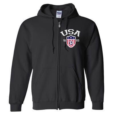 Vintage USA Soccer Full Zip Hoodie