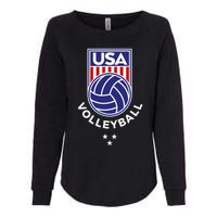 Volleyball USA Support The TeamUSA Flag Beach Womens California Wash Sweatshirt