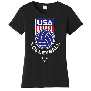 Volleyball USA Support The TeamUSA Flag Beach Women's T-Shirt