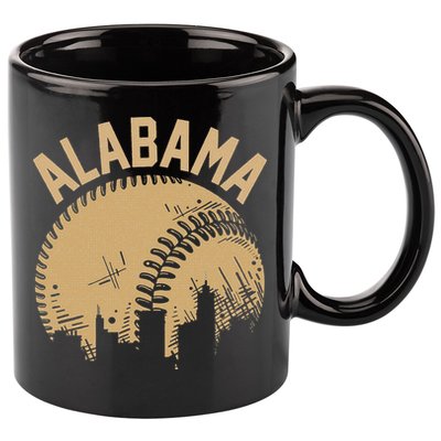 Vintage USA State Fan Player Coach Alabama Baseball 11oz C Handle Ceramic Mug
