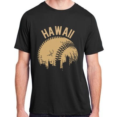 Vintage USA State Fan Player Coach Hawaii Baseball Adult ChromaSoft Performance T-Shirt