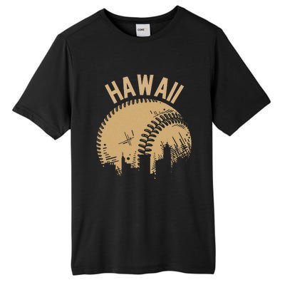 Vintage USA State Fan Player Coach Hawaii Baseball Tall Fusion ChromaSoft Performance T-Shirt