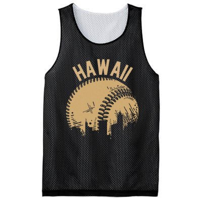 Vintage USA State Fan Player Coach Hawaii Baseball Mesh Reversible Basketball Jersey Tank