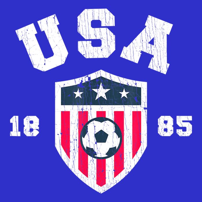 Vintage USA Soccer 1885 American Flag Football Tank Top