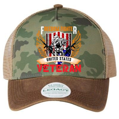 Veteran United States Freedom Fighter Legacy Tie Dye Trucker Hat