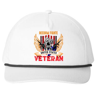 Veteran United States Freedom Fighter Snapback Five-Panel Rope Hat