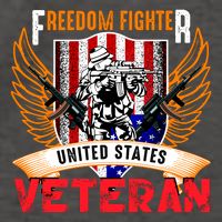 Veteran United States Freedom Fighter Vector Backpack
