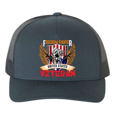 Veteran United States Freedom Fighter Yupoong Adult 5-Panel Trucker Hat