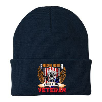 Veteran United States Freedom Fighter Knit Cap Winter Beanie