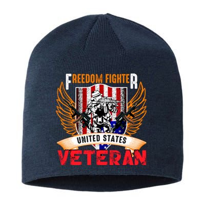 Veteran United States Freedom Fighter Sustainable Beanie