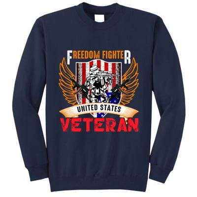 Veteran United States Freedom Fighter Tall Sweatshirt