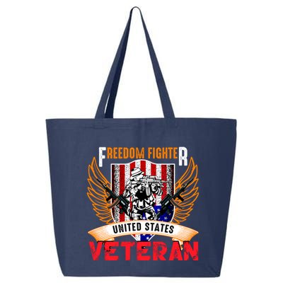 Veteran United States Freedom Fighter 25L Jumbo Tote