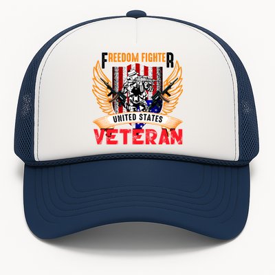 Veteran United States Freedom Fighter Trucker Hat