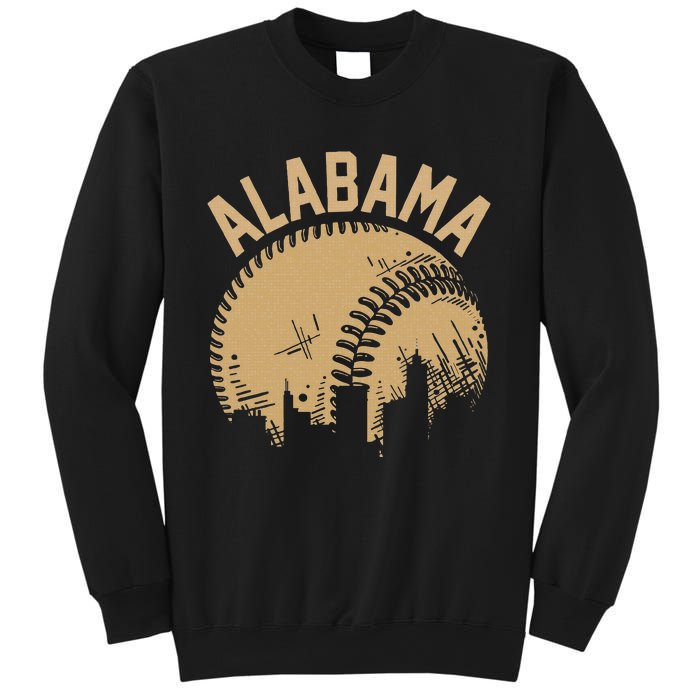 Vintage Usa State Fan Player Coach Alabama Baseball Sweatshirt