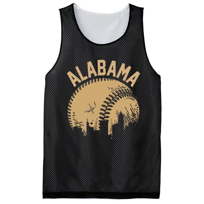 Vintage Usa State Fan Player Coach Alabama Baseball Mesh Reversible Basketball Jersey Tank