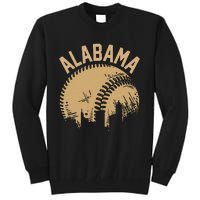 Vintage Usa State Fan Player Coach Alabama Baseball Tall Sweatshirt