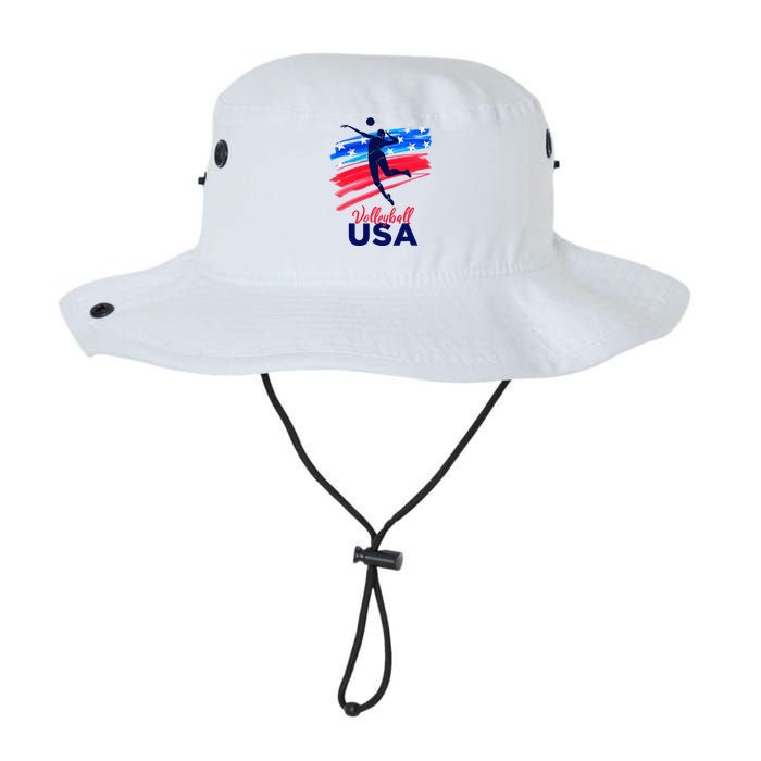 Volleyball Usa Support The Team U.S.A Flag Legacy Cool Fit Booney Bucket Hat