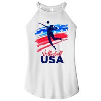 Volleyball Usa Support The Team U.S.A Flag Women's Perfect Tri Rocker Tank