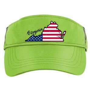 Virginia United States Map Adult Drive Performance Visor