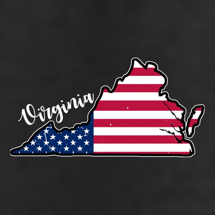 Virginia United States Map Adult Drive Performance Visor
