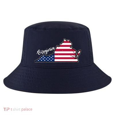 Virginia United States Map Cool Comfort Performance Bucket Hat