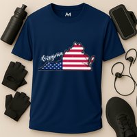 Virginia United States Map Cooling Performance Crew T-Shirt