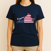 Virginia United States Map T-Shirt