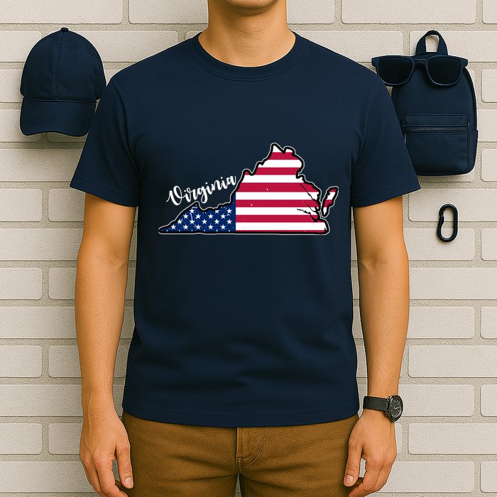 Virginia United States Map T-Shirt