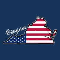 Virginia United States Map T-Shirt