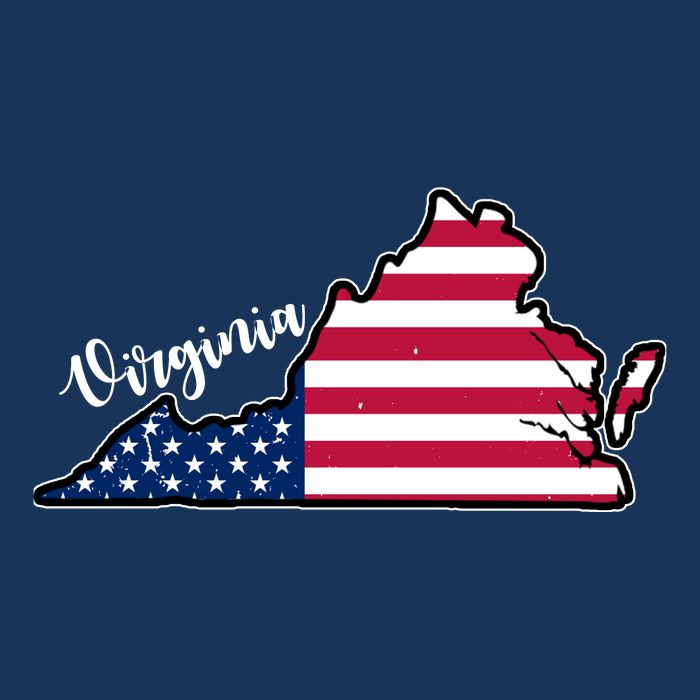 Virginia United States Map T-Shirt