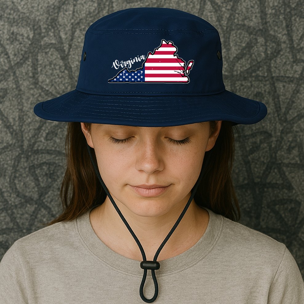 Virginia United States Map Bucket Hat