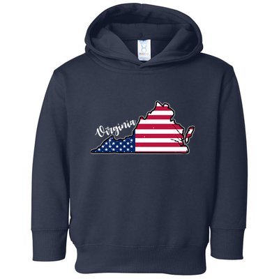 Virginia United States Map Toddler Hoodie