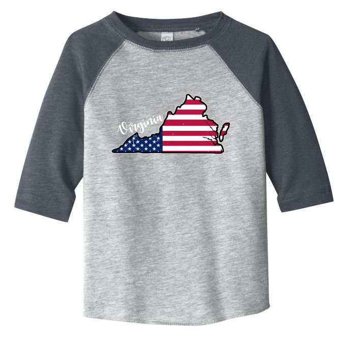Virginia United States Map Toddler Fine Jersey T-Shirt