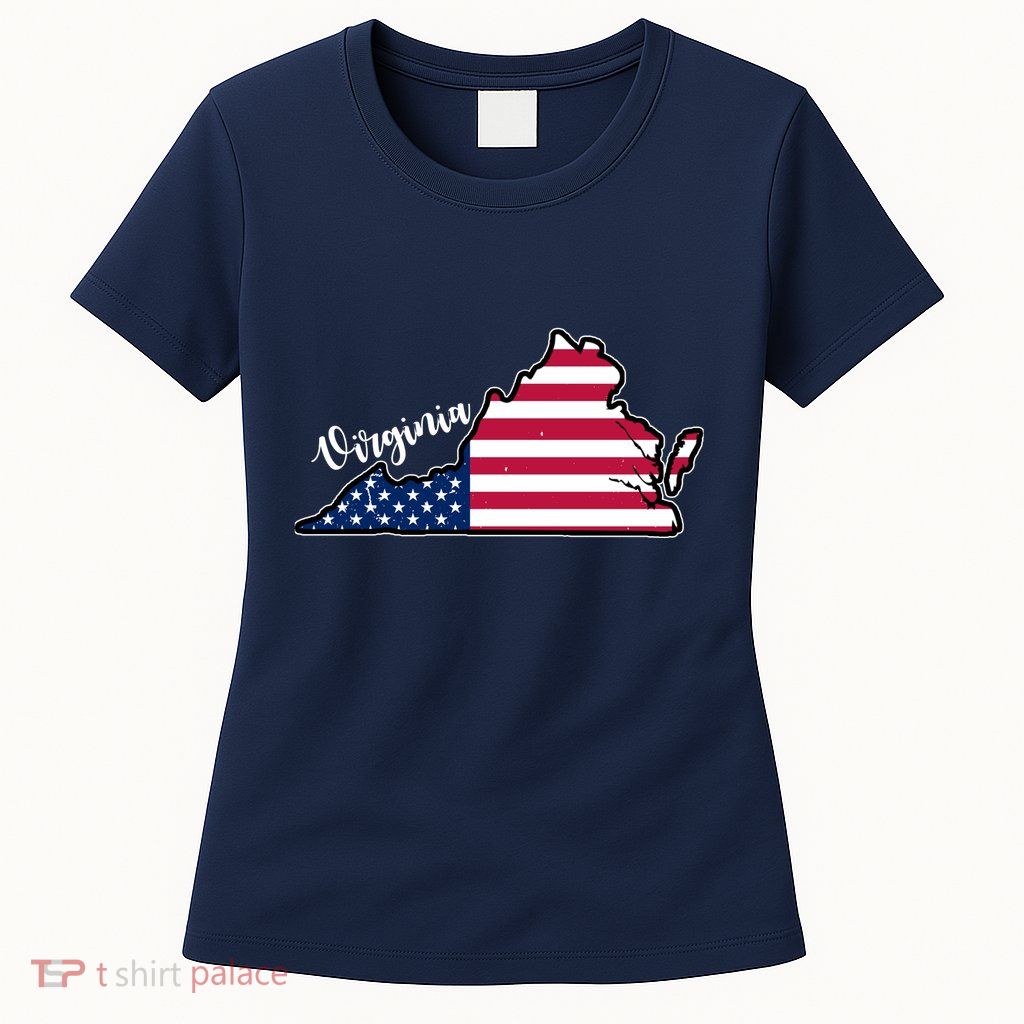 Virginia United States Map Womens T-Shirt