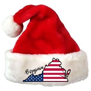 Virginia United States Map Premium Christmas Santa Hat