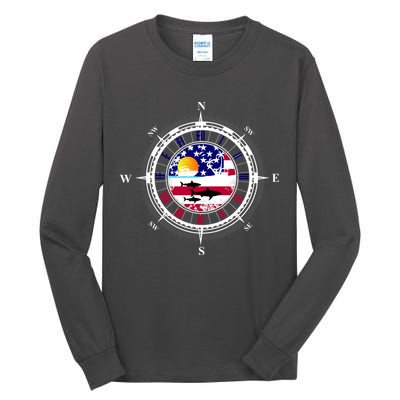 Vintage United States Compass Tall Long Sleeve T-Shirt