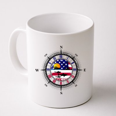 Vintage United States Compass Coffee Mug